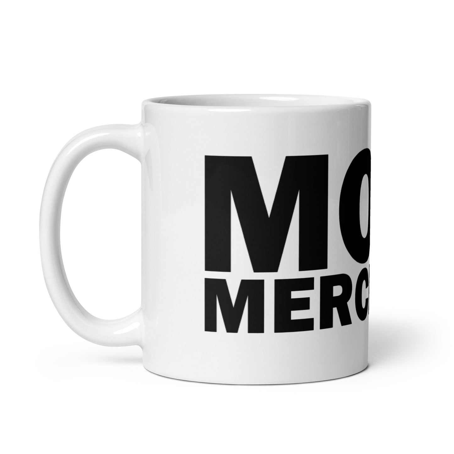 White glossy mug